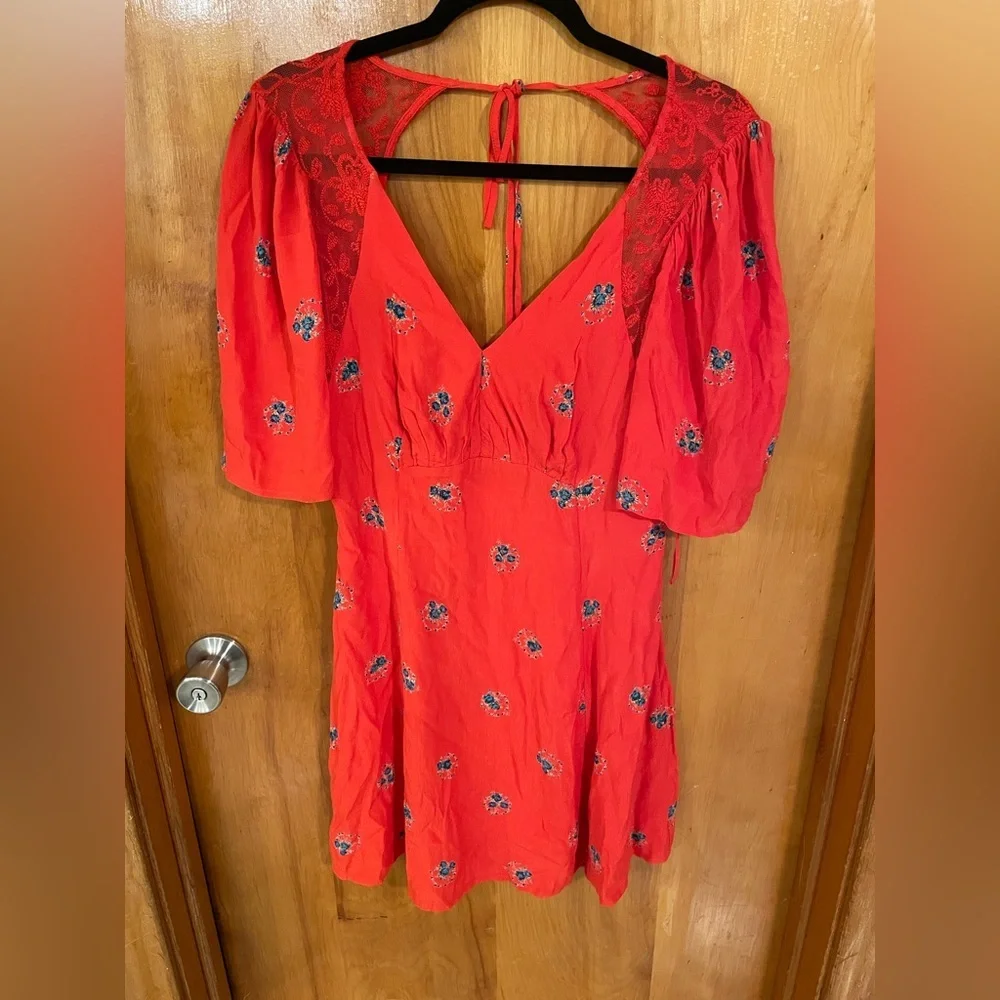 Free People Mockingbird Open Back Mini Dress - Picture 4 of 8